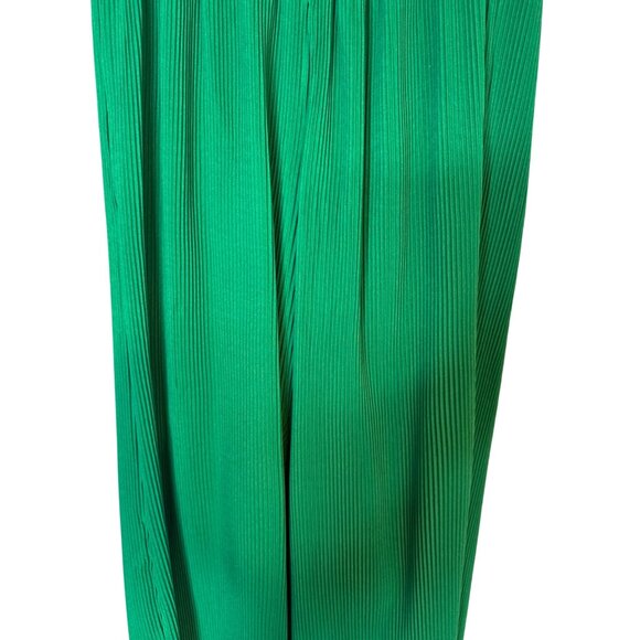 2/$30 NWT PrettyLittleThing Size 6 Green Pleated Trousers Polyester - Picture 6 of 16
